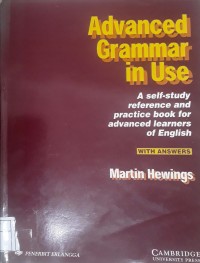 Image of Advanced Grammar In Use : A self-study reference and practice book for advanced learners of english with answer