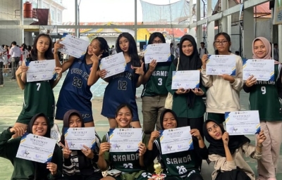 Juara 3 Basketball Putri, dan Runner Up 1 team basketball Putra Santa Maria cup basket ball, Santa Maria Pekanbaru 2025