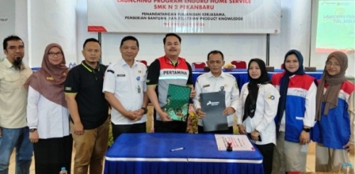 SMK Negeri 2 Pekanbaru Dipercaya Menjadi Lokasi Perdana Launching Enduro Home Service TJSL 2026 di Riau
