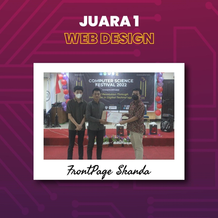 LOMBA COMPUTER SCINCE FESTIVAL ( CSF ) 2022 UNIVERSITAS RIAU  DIIKUTI OLEH JURUSAN REKAYASA PERANGKAT LUNAK