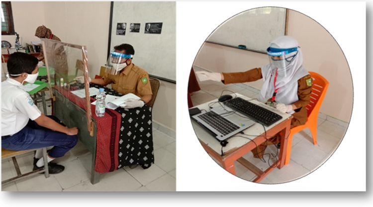 SMK Negeri 2 Pekanbaru Consistently implementing the Covid-19 health protocol