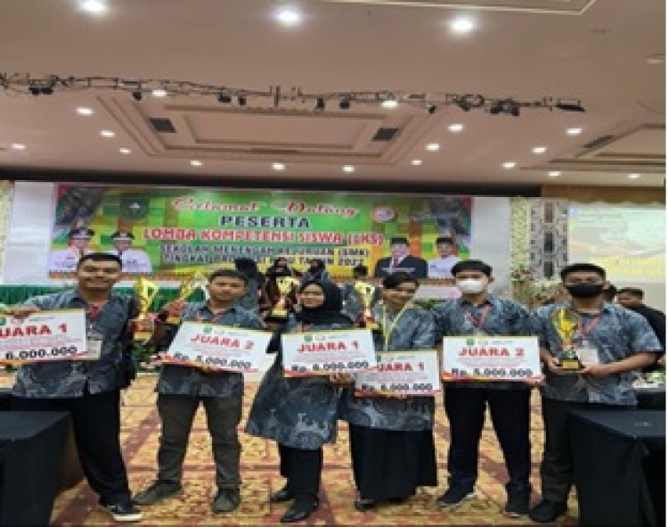 SMK NEGERI 2 PEKANBARU MERAIH PRESTASI LOMBA KOMPETENSI SISWA (LKS)  TINGKAT PROVINSI RIAU TAHUN 2022