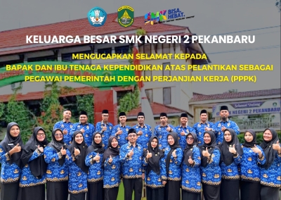 Tenaga Kependidikan SMKN 2 Pekanbaru Resmi Jadi ASN PPPK